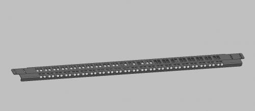 Рейка вертикальная 19" TS012