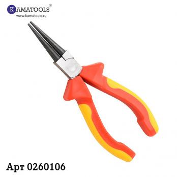 Круглогубцы изолированные до 1000V 160mm Kamatools 0260106