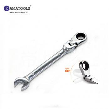 Ключ трещоточный шарнирный 17mm Kamatools 2204 117