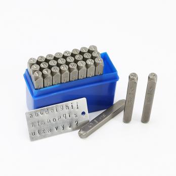 Набор ударных клейм буквы 27шт 6мм/1/4" Kamatools 0065027